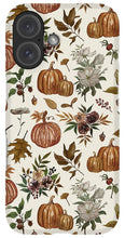 Load image into Gallery viewer, Fall Pumpkins, Flowers and Leaves - Phone Case