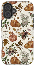 Load image into Gallery viewer, Fall Pumpkins, Flowers and Leaves - Phone Case