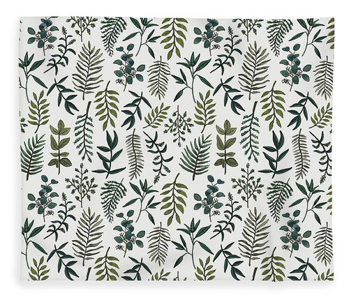 Fern Watercolor Pattern - Blanket
