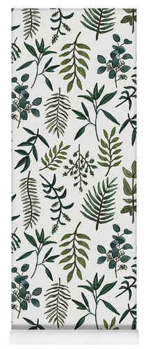 Fern Watercolor Pattern - Yoga Mat