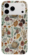 Load image into Gallery viewer, Figs, Mushrooms and Leaves Pattern - Phone Case