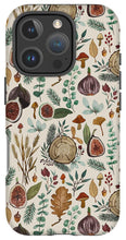 Load image into Gallery viewer, Figs, Mushrooms and Leaves Pattern - Phone Case