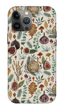 Load image into Gallery viewer, Figs, Mushrooms and Leaves Pattern - Phone Case