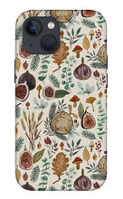 Load image into Gallery viewer, Figs, Mushrooms and Leaves Pattern - Phone Case