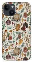 Load image into Gallery viewer, Figs, Mushrooms and Leaves Pattern - Phone Case