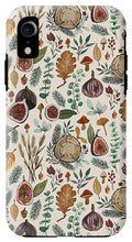 Load image into Gallery viewer, Figs, Mushrooms and Leaves Pattern - Phone Case