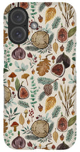 Load image into Gallery viewer, Figs, Mushrooms and Leaves Pattern - Phone Case