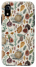 Load image into Gallery viewer, Figs, Mushrooms and Leaves Pattern - Phone Case