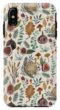 Load image into Gallery viewer, Figs, Mushrooms and Leaves Pattern - Phone Case