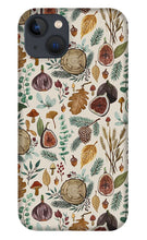 Load image into Gallery viewer, Figs, Mushrooms and Leaves Pattern - Phone Case