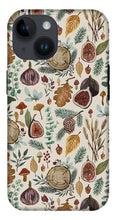 Load image into Gallery viewer, Figs, Mushrooms and Leaves Pattern - Phone Case