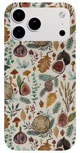 Load image into Gallery viewer, Figs, Mushrooms and Leaves Pattern - Phone Case