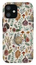 Load image into Gallery viewer, Figs, Mushrooms and Leaves Pattern - Phone Case