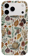 Load image into Gallery viewer, Figs, Mushrooms and Leaves Pattern - Phone Case