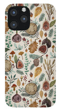 Load image into Gallery viewer, Figs, Mushrooms and Leaves Pattern - Phone Case