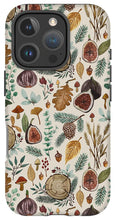 Load image into Gallery viewer, Figs, Mushrooms and Leaves Pattern - Phone Case