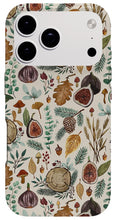 Load image into Gallery viewer, Figs, Mushrooms and Leaves Pattern - Phone Case