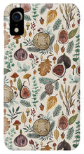Load image into Gallery viewer, Figs, Mushrooms and Leaves Pattern - Phone Case