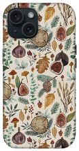 Load image into Gallery viewer, Figs, Mushrooms and Leaves Pattern - Phone Case