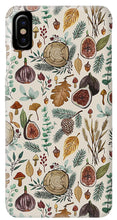 Load image into Gallery viewer, Figs, Mushrooms and Leaves Pattern - Phone Case