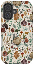 Load image into Gallery viewer, Figs, Mushrooms and Leaves Pattern - Phone Case