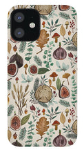 Load image into Gallery viewer, Figs, Mushrooms and Leaves Pattern - Phone Case