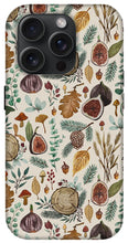 Load image into Gallery viewer, Figs, Mushrooms and Leaves Pattern - Phone Case