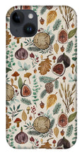Load image into Gallery viewer, Figs, Mushrooms and Leaves Pattern - Phone Case