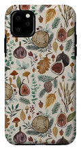 Load image into Gallery viewer, Figs, Mushrooms and Leaves Pattern - Phone Case