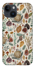 Load image into Gallery viewer, Figs, Mushrooms and Leaves Pattern - Phone Case
