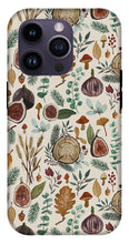Load image into Gallery viewer, Figs, Mushrooms and Leaves Pattern - Phone Case