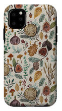 Load image into Gallery viewer, Figs, Mushrooms and Leaves Pattern - Phone Case