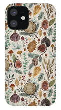 Load image into Gallery viewer, Figs, Mushrooms and Leaves Pattern - Phone Case
