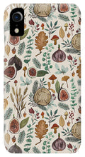 Load image into Gallery viewer, Figs, Mushrooms and Leaves Pattern - Phone Case