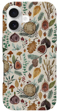 Load image into Gallery viewer, Figs, Mushrooms and Leaves Pattern - Phone Case