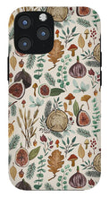Load image into Gallery viewer, Figs, Mushrooms and Leaves Pattern - Phone Case