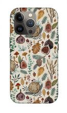 Load image into Gallery viewer, Figs, Mushrooms and Leaves Pattern - Phone Case