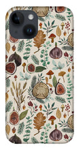 Load image into Gallery viewer, Figs, Mushrooms and Leaves Pattern - Phone Case
