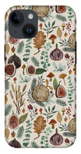 Load image into Gallery viewer, Figs, Mushrooms and Leaves Pattern - Phone Case