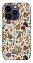 Load image into Gallery viewer, Figs, Mushrooms and Leaves Pattern - Phone Case