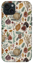 Load image into Gallery viewer, Figs, Mushrooms and Leaves Pattern - Phone Case