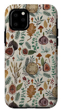 Load image into Gallery viewer, Figs, Mushrooms and Leaves Pattern - Phone Case
