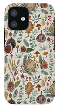 Load image into Gallery viewer, Figs, Mushrooms and Leaves Pattern - Phone Case