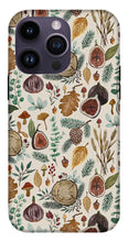 Load image into Gallery viewer, Figs, Mushrooms and Leaves Pattern - Phone Case