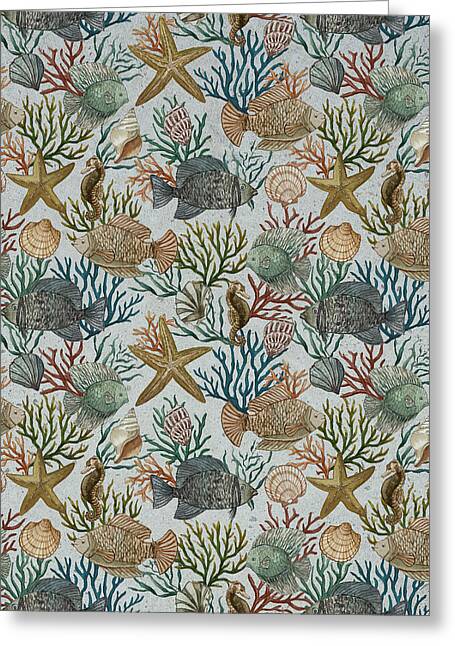 Fish Pattern - Greeting Card