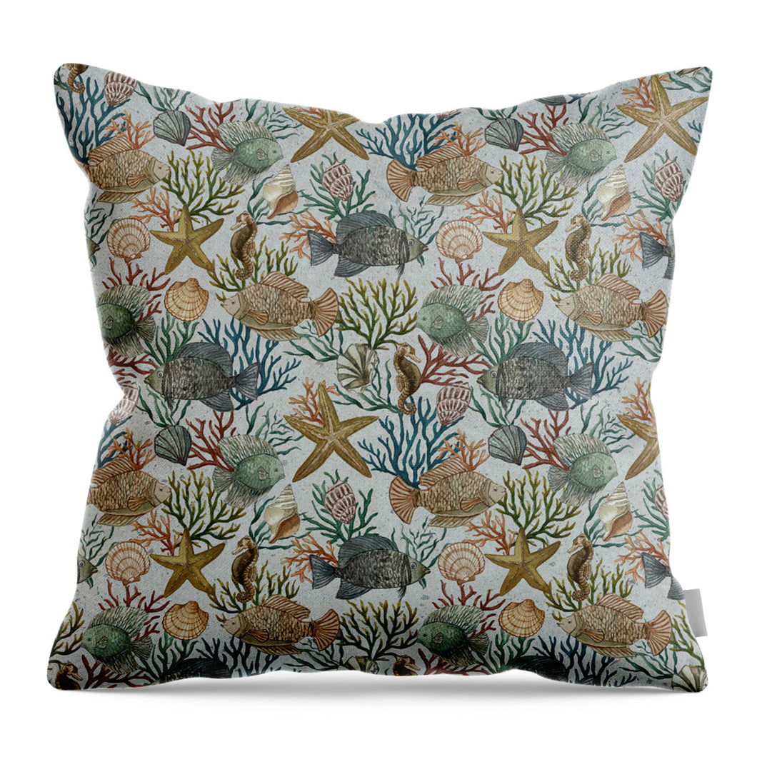Fish Pattern - Throw Pillow