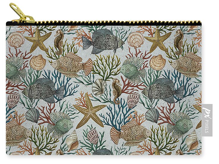 Fish Pattern - Zip Pouch