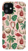 Load image into Gallery viewer, Flamingo Coconut Pattern - Phone Case