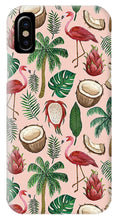 Load image into Gallery viewer, Flamingo Coconut Pattern - Phone Case