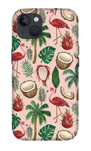 Load image into Gallery viewer, Flamingo Coconut Pattern - Phone Case